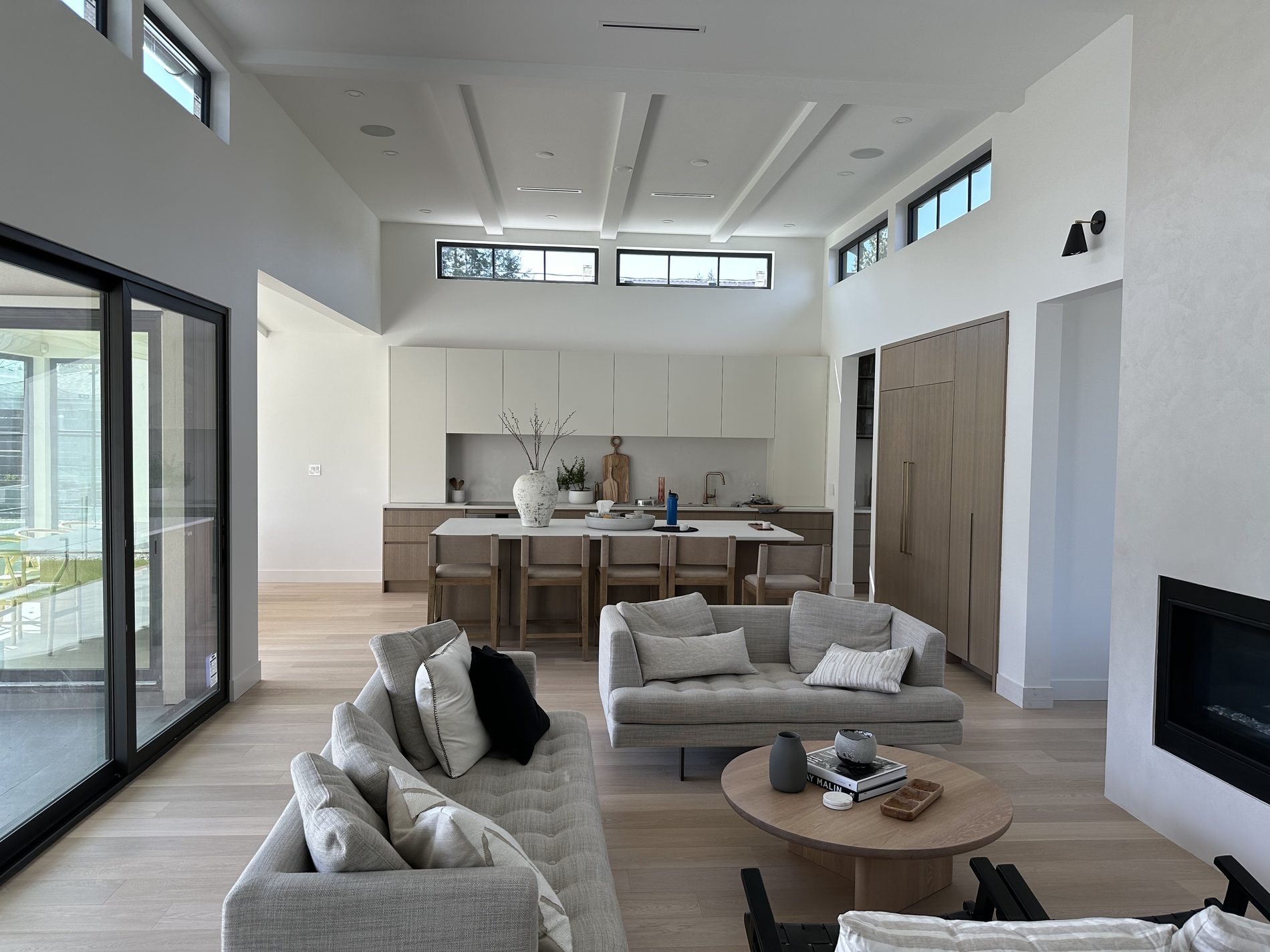Open concept great room and kitchen