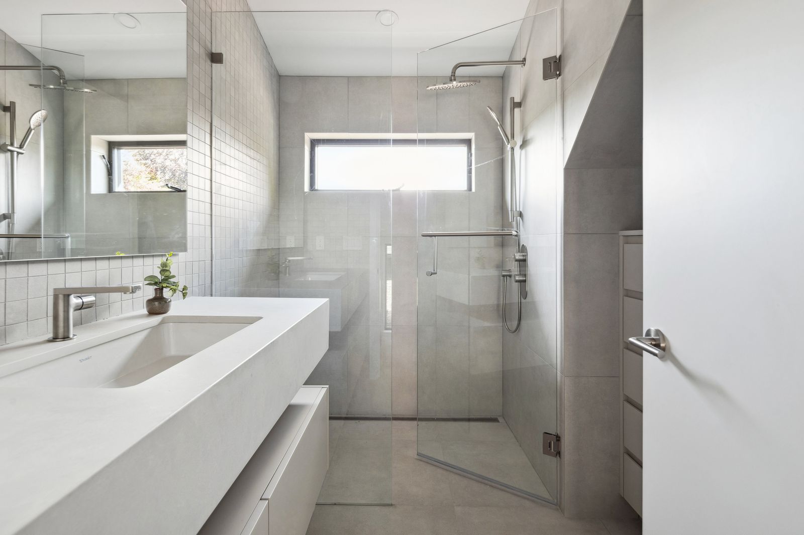 Ensuite bathroom with glass shower