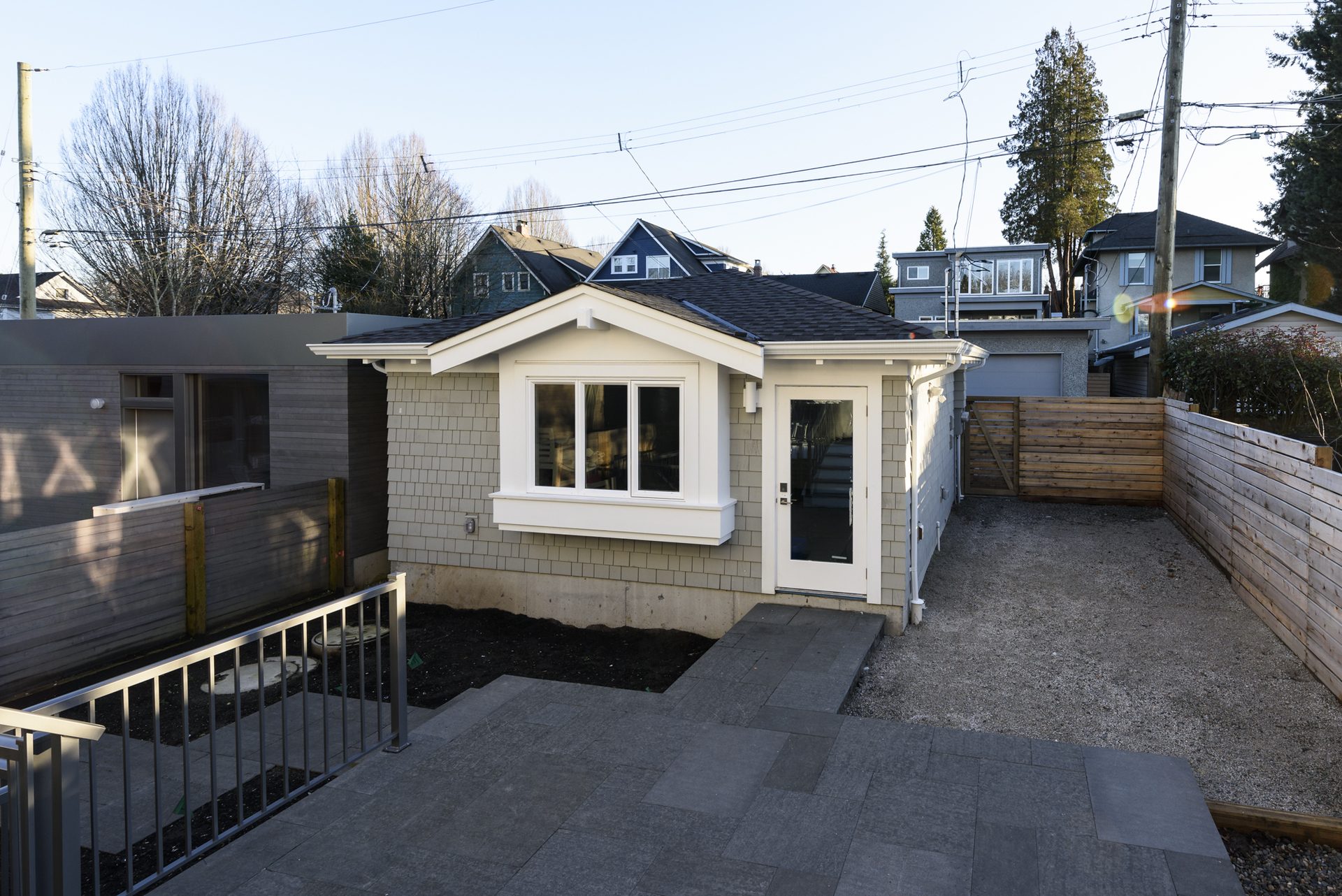 Detached garage exterior