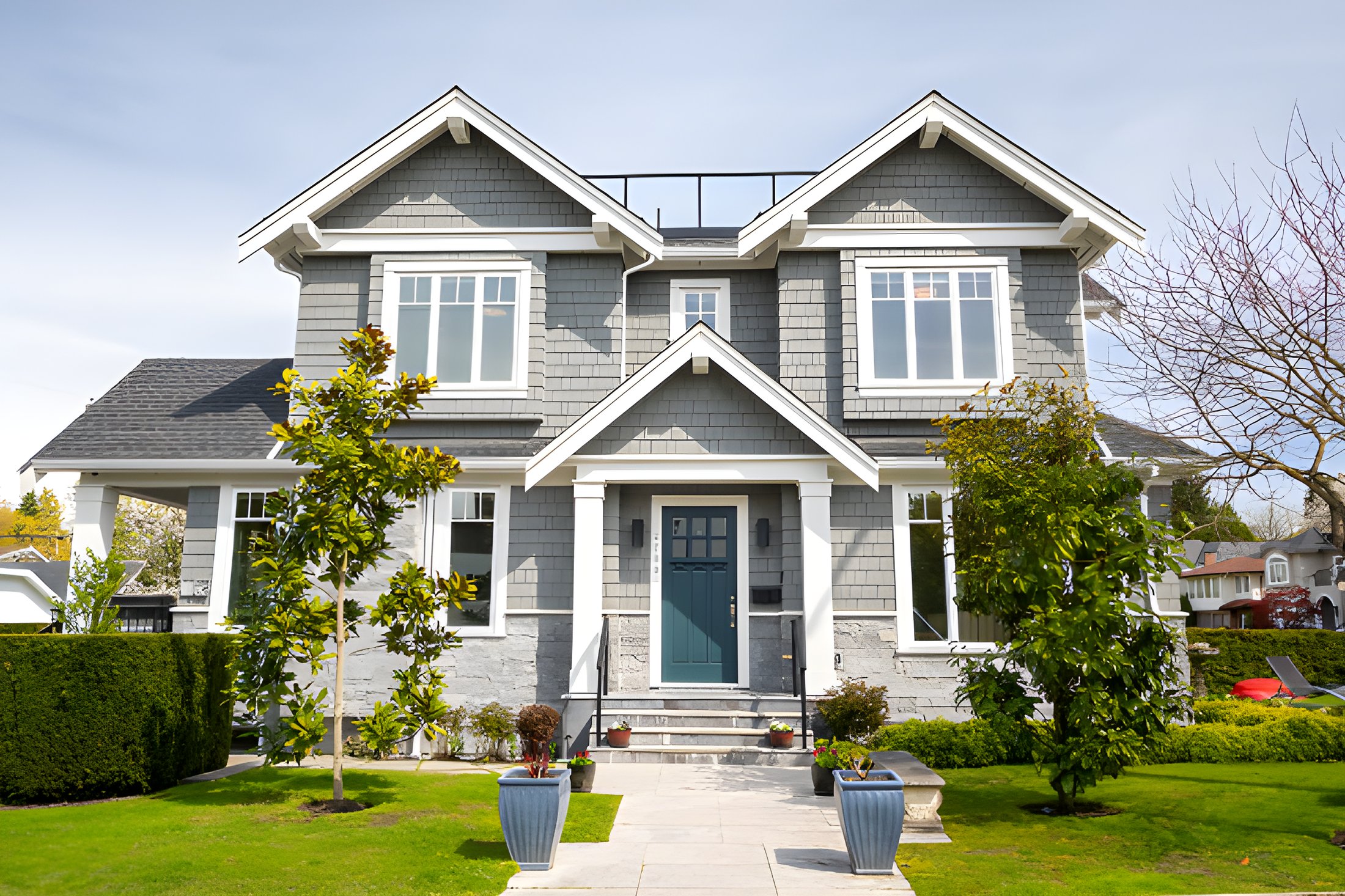 Kitsilano corner residence front exterior