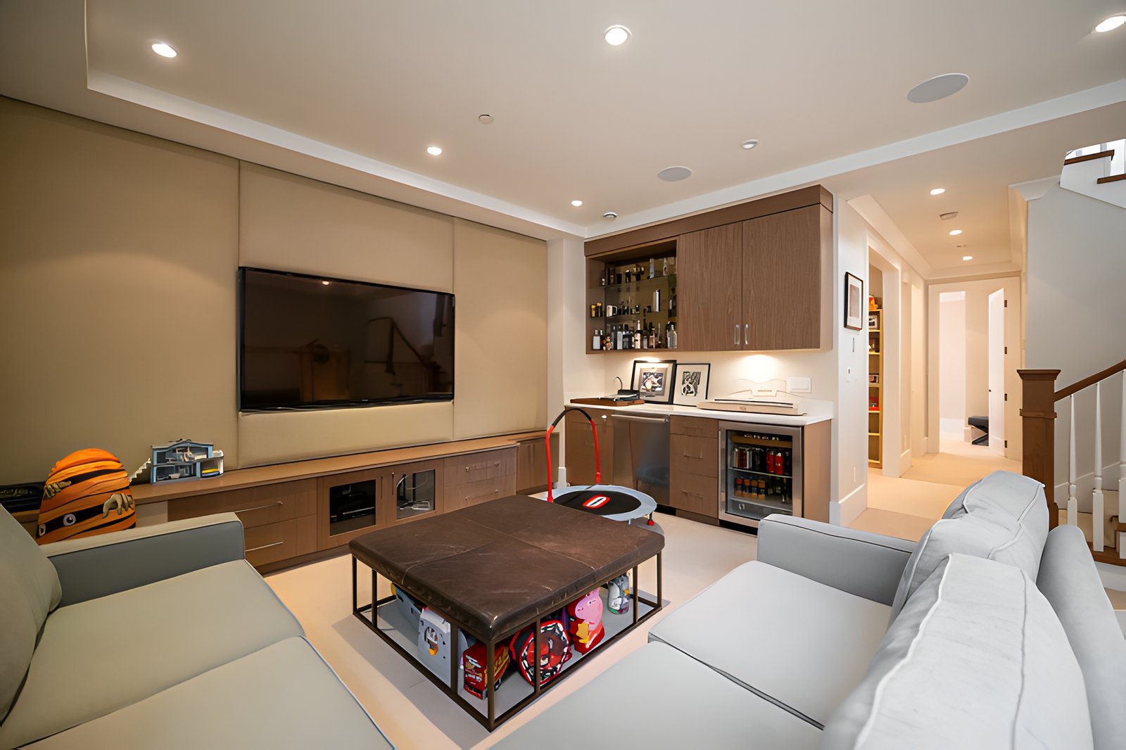 Lower level family room