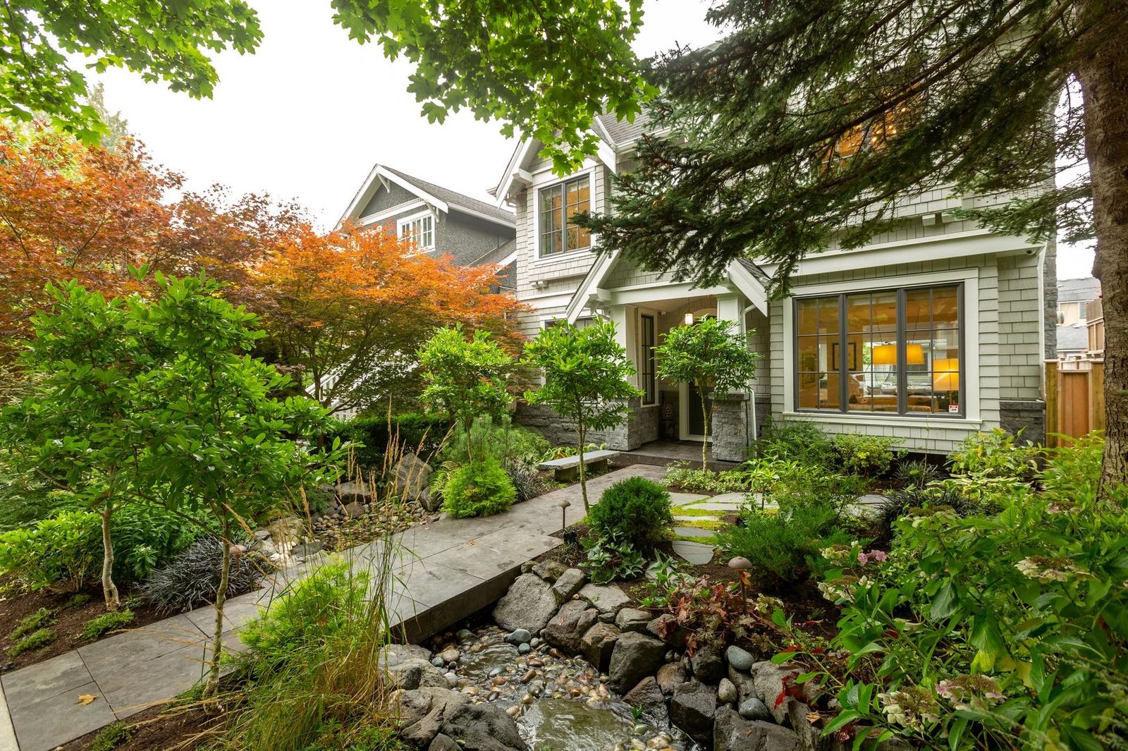 Front garden approach and entry